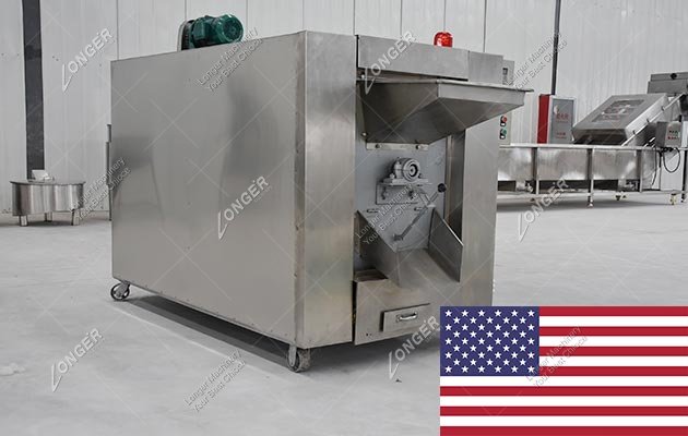 rotary drum sesame roasting machine in USA