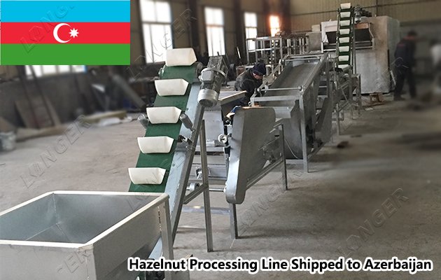 500 KG / H Hazelnut Processing Line in Azerbaijan