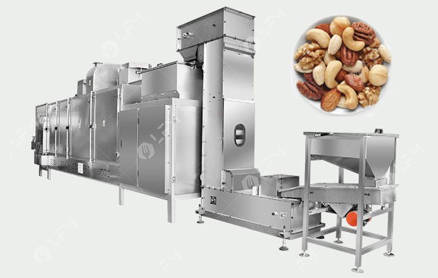 China Walnut Roaster Nut Roasting Production Line Factory