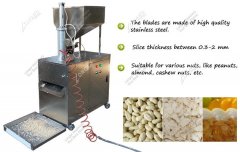 Small Almond Slicing Machine Thickness Adjustable 0.3-3mm Almond