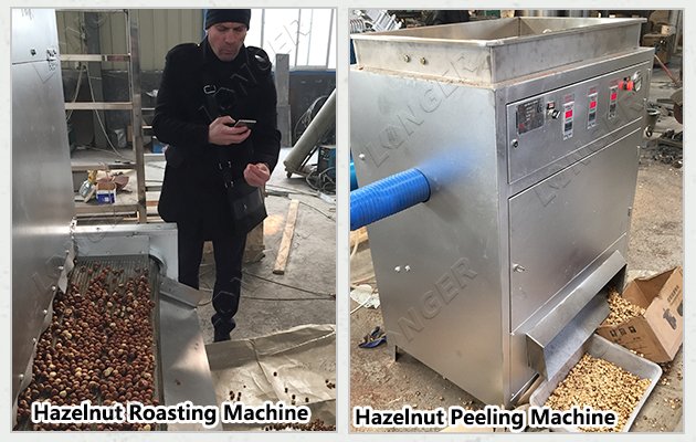 Hazelnut Roasting and Peeling Machine in Azerbaijan