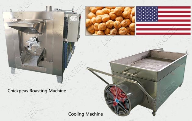 Good Quality Chickpeas Roasting and Cooling Machine