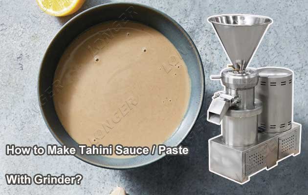 How to Make Tahini Sauce With Grinder?