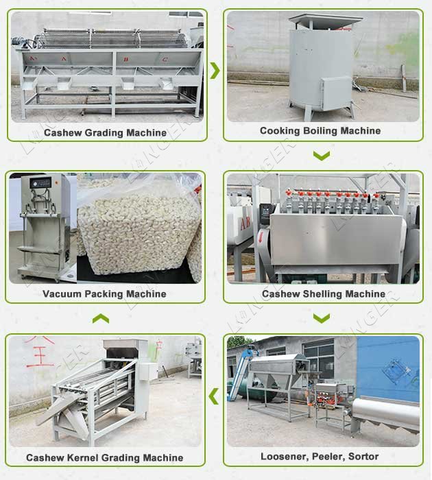 LONGER Cashew Processing Machinery Price List