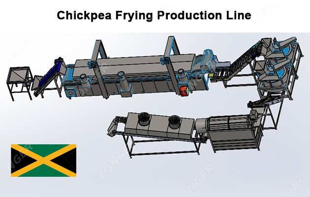 Chickpea Frying Production Line for Jamaica Customer